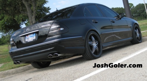 Here's a great customized Mercedes Benz E55 AMG It sits on Michelin Pilot